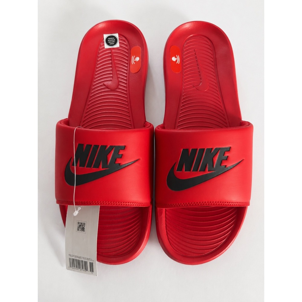 Nike Victori One Slide University Red Black Mens Sandals CN9675-600 Size 11